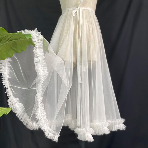 Gonna incrociata midi mesh - gonna,