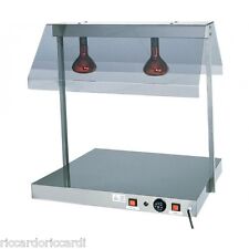 PIANO CALDO cm 85X64X80H ACCIAIO 2 lampade Infrarossi Professionale Mantenimento