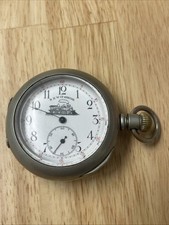 Antico orologio da tasca New Hampshire Watch Co Special locomotiva svizzera treno