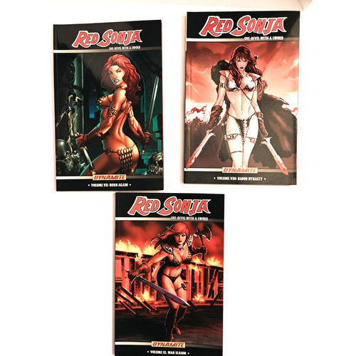 Red sonja she devil with - red, a