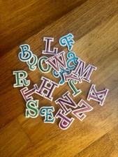 LETTERE RICAMATE Brillantini