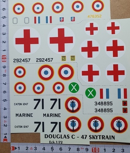 Decals douglas c 47 - decals, 1/72