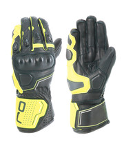 Guanti moto sleek - guanti, black/yellow