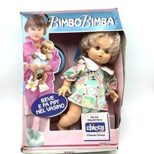 BAMBOLA CHICCO FIBA ANNI 80 BIMBO BIMBA  CHE BEVE E FA LA PIPÌ  NUOVA IN BOX #EV