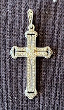 Ciondolo in Argento 835 - Croce - Primi del '900