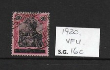 1920 Saar 80pf Black & Carmine