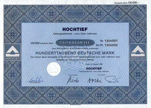Hochtief essen 1981 - hochtief,