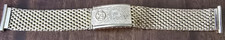 Vintage Bracciale ZRC  maglia milanese Placcato Oro 20mm No Omega