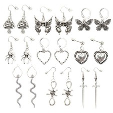  9 paia farfalle per orecchini