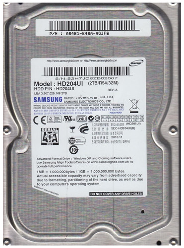 Samsung hd204ui sata 3 - samsung,