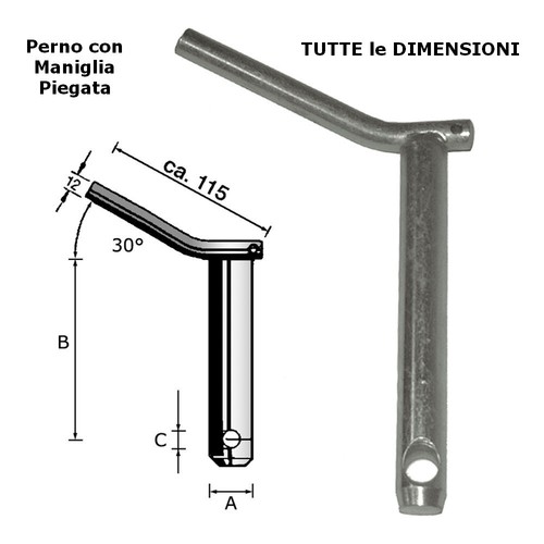 Perno con maniglia - perno,