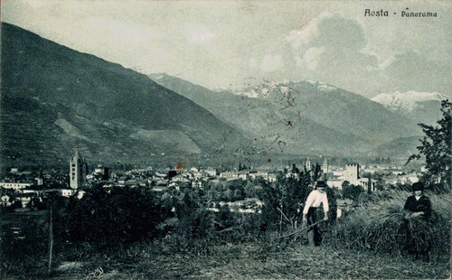 Aosta panorama contadini - panorama,