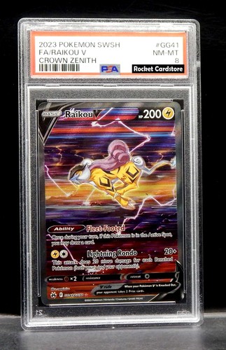 Pokemon raikou full art holo - v,
