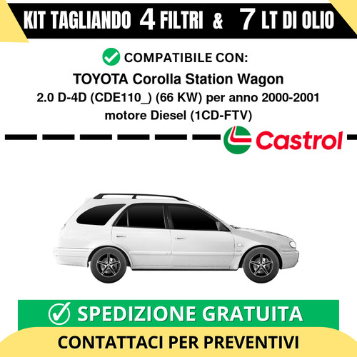 Tagliando per toyota corolla - tagliando,