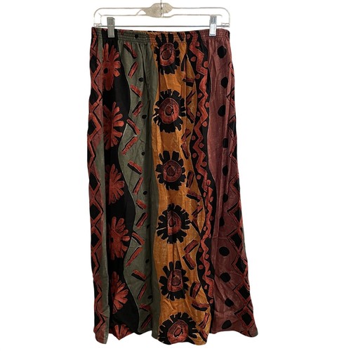 Maxi gonna patchwork astratta