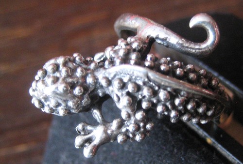 Anello geco waran argento 925 - waran,