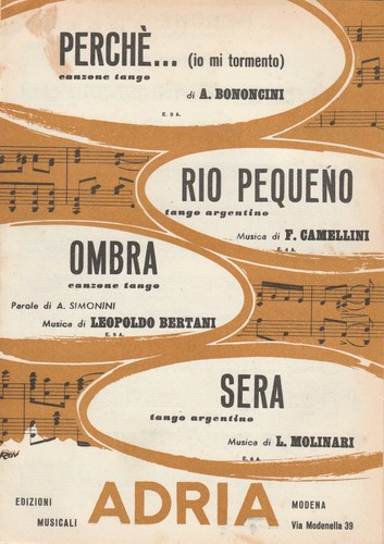 Spartito perche rio - /,