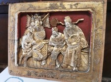 antico cina lacca rossa oro