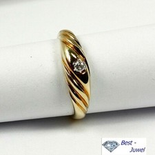 Anello IN 585 Oro Giallo Con 1