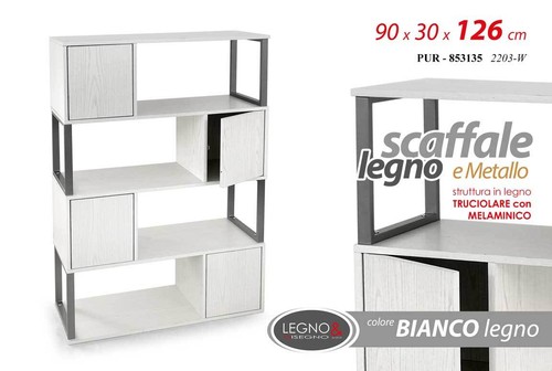 Scaffale libreria metallo - scaffale,