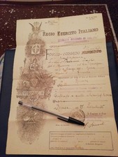 REGIO ESERCITO, CONGEDO, FIRENZE, ECCELLENTE