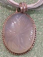 Ciondolo Pietra Di Luna E Argento