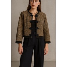 Giacca cardigan coperta cropped stile asiatico vintage Ungaro Ter Paris 40 cotone 6