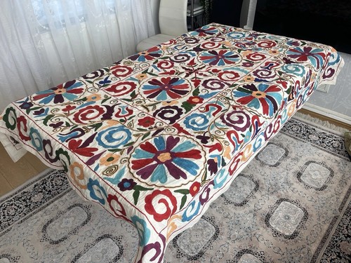 Copriletto suzani fatto - suzani,