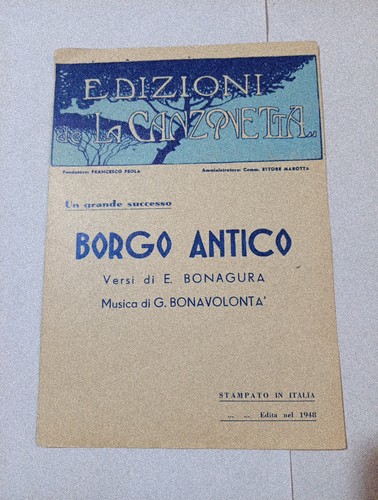 Spartito musicale borgo - spartito,
