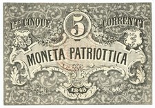 5 LIRE CORRENTI MONETA