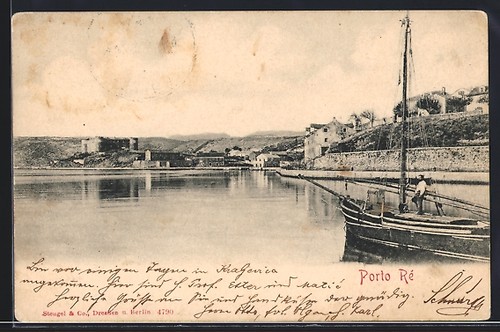 Cartolina porto ré - ré,, a