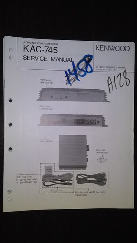 Kenwood kac 745 manuale - kenwood,