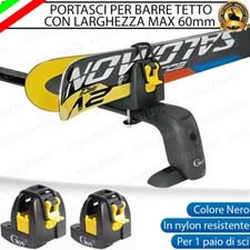PORTASCI PORTA SCI BARRE FIAT GRANDE PANDA UN PAIO DI SCI RESISTENTE IN NYLON