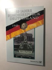 1999 Germania Bund 50 Anni della Germania Ovest - Foglietto + Moneta 2 DM