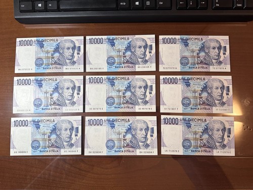 Serie banconote lire 10000 - serie,