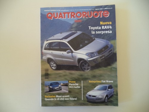 Quattroruote 2000 audi tt - 8/2000,