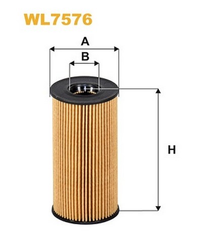 Wl7576 filtro olio - per, renault