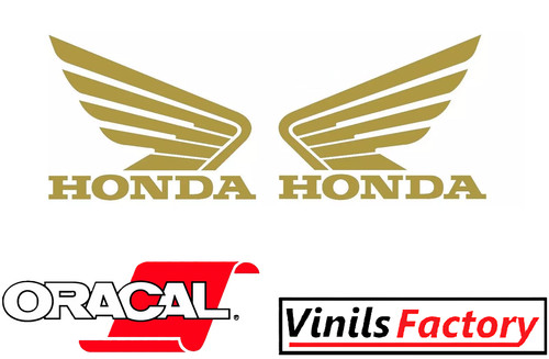 Adesivi honda 13x10cm oro - adesivi,