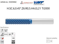 WNT BlueLine 54-70 HRC Raggio
