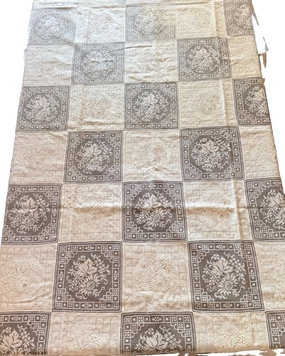 Tovaglia vintage bianca cotone