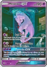 Moderately played mewtwo - moderately, gx