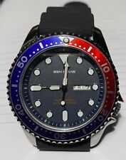 OROLOGIO DIVER MOD.007 ACCIAIO CINTURINO IN GOMMA DIAL NERO NUOVO