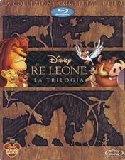 IL RE LEONE LA TRILOGIA Rigid BOX 3 Blu Ray ::: COME NUOVO ::: 1^Ed. WALT DISNEY
