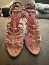 Bally sandali donna Gotham rosa ciliegia chiaro pitone cinturino misura 41,5 euro