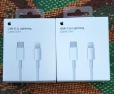 2 Pack Cables Apple 2m  para iphone 14/13/12/11/8/7/SE/X/XS/ipad/Macbook....