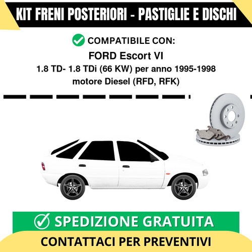Kit freni posteriori per - kit,