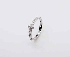 Anello rosario con zirconi - con,