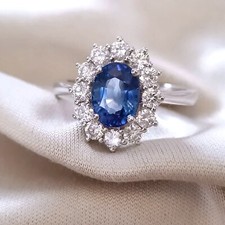 Anello fiore oro Bianco 18 kt