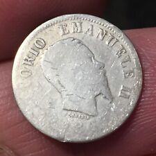 VITTORIO EMANUELE II 50 CENTESIMI 1863 MILANO VALORE MONETE ARGENTO SILVER COIN