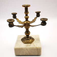 Vintage England Bronze Candle